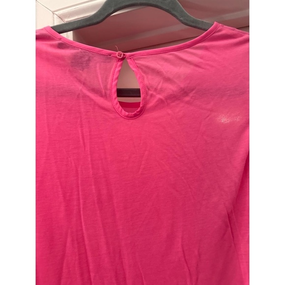 FRENCH CONNECTION Womens Hot Pink Sleeveless Top Size M Round Neck Keyhole Back - Picture 5 of 5